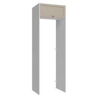 Porta-Geladeira 73 cm 1 Porta Basculante Branco/Crema Vik Madesa