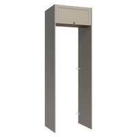 Porta-Geladeira 73 cm 1 Porta Basculante Crema/Rustic/Crema Vik Madesa