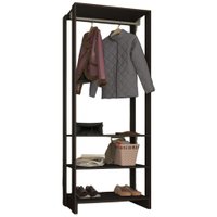 Closet Modulado 3 Prateleiras 200X80 cm EY101 NOVAM - Grafite