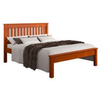 Cama De Casal Madeira Maciça 707LA Marjori - Mel Acetinado