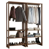 Kit 2 Closet Modulado 3 Prateleiras 200X80 cm EY101 NOVAM - Montana
