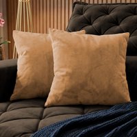 Almofadas Kit Plumie de 45x45cm 2 Uni Boucle Caramelo Cama inBox