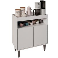 Balcao Aparador Multiuso 2 Portas Alice BP 71 cm Eratto Moveis - Branco