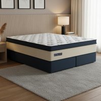 Cama Box Colchão King Gazin Royal Blue Premium Molas Ensacadas 193x203x72cm