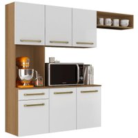 Cozinha Suspensa 6 Portas 163 cm MDP Carol ARMoveis - Atacama Branco