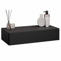 Penteadeira Suspensa Zoe BP 1 Gaveta 60 cm Eratto Moveis - Preto