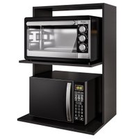 Suporte Microondas Lauren BP 60 cm Eratto Moveis - Preto
