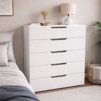 Cômoda Madri 5 Gavetas Branco - Politorno