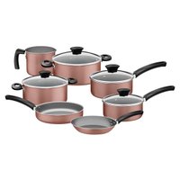 Jogo de Panelas Tramontina Michigan em Alumínio Starflon Max 7 Peças Siena Natural