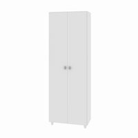 Sapateira Alta Multiuso Branca com 2 Porta e 8 Prateleiras SA3406 Tecnomobili