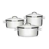 Jogo de Panelas Tramontina Solar 3 Peças Aço Inox Fundo Triplo