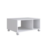 Mesa de Centro Com Nichos B59 Branco Emovell