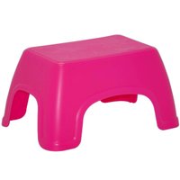 Banquinho Infantil Catty Tramontina Plástico Rosa Crianças Brinquedoteca Área de Lazer