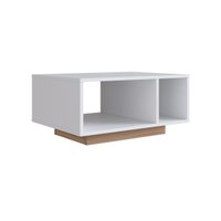 Mesa de Centro Com Nichos B58 Branco Emovell