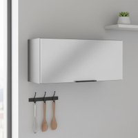 Armário Aéreo Cozinha 80 Cm Lumina 1 Porta Cinza - Telasul