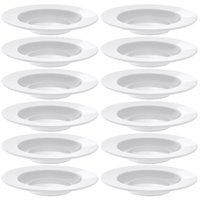 Jogo 12 Pratos Porcelana Fundos Brancos Tramontina Maria Augusta Restaurante Eventos