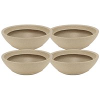 Kit 4 Vasos para Plantas Decorativo Tramontina Indi Plástico Areia Flores Folhagens Suculentas