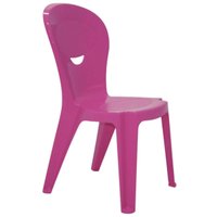 Cadeira Plástica Infantil Rosa Tramontina Vice Brinquedoteca Atividades Brincadeira Sentar