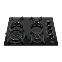 Cooktop Itatiaia Itaplus 4 Bocas Vidro Preto Tripla Chama Bivolt (3700000492)