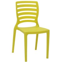 Cadeirinha Infantil de Plástico Tramontina Sofia Amarelo Cadeira para Crianças Brincar Estudar