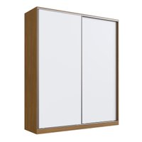 Guarda Roupa 2 Portas de Correr 2006 Emovell Freijó Natura Branco 200x59,8x235cm