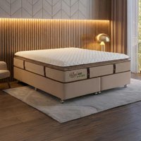 Cama Box Colchão King Gazin Ferrari Premium Molas Ensacadas e Pillow Top 193x203x71cm