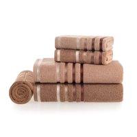 Jogo Banhão Karsten Lumina  Algodão Fio Penteado Rosa Marrom