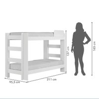 Quarto Infantil Completo com Guarda-Roupa e Beliche Th&eacute;o Tigus Baby