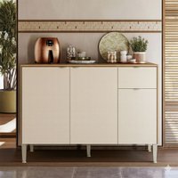 Balcão de Cozinha 120 Cm Soul 3 Portas 1 Gaveta Freijó/Soft - Kits Paraná