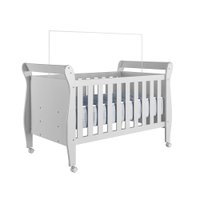 Quarto de Beb&ecirc; Completo com C&ocirc;moda Ber&ccedil;o com Colch&atilde;o e Guarda Roupa Zara Tigus Baby