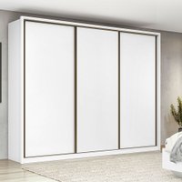 Guarda Roupa Spazio 3 Portas 270cm Branco Lopas
