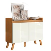 Buffet Aparador 4 Portas 108 cm 2003207 Cinamomo Branco ARMoveis