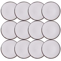 Conjunto 12 Pratos Rasos 25cm Tramontina Canyon Porcelana