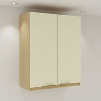 Armário Aéreo Cozinha 60cm Nanda 2 Portas Nature/Arenas - Tecno Mobili