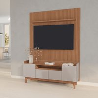 Rack Bancada Arena com Painel Sena para TV Até 60 Polegadas 4 Portas com Detalhe Frisado