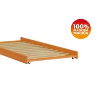 Beliche Madeira Maciça Com Cama Auxiliar 730X715LA Mel Acetinado Marjori