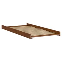 Cama Auxiliar Solteiro Madeira Maciça 715EA Castanho Acetinado Marjori
