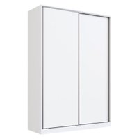Guarda Roupa Casal RC2002 MDF 2 Portas 165 cm Branco NOVAM