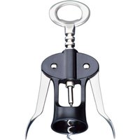 Saca Rolhas em Aço Inox Brinox Bar e Vinho Preto