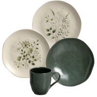 Aparelho de Jantar Porto Brasil 16 Peças Cerâmica Artesanal Orgânico Mesa Posta