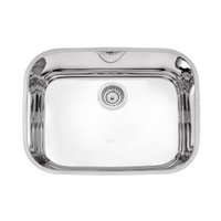 Cuba Tramontina  de Embutir Lavínia 48 BL em Aço Inox Alto Brilho 48 x 34 x 18 cm com Válvula