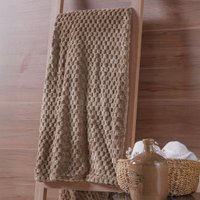 Manta Casal Brushed New Microfibra Flannel 100% Poliéster 180x230 Areia Cinzenta