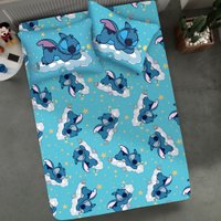 Jogo de Cama Casal 3 Pçs Stitch Disney 70% Algodão 30% Poliéster  Stitch Dream