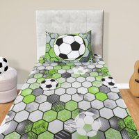 Jogo de Cama Solteiro 2 Pçs Joy 70% Algodão 30% Poliéster Portallar Soccer