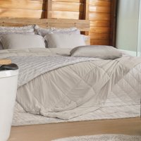 Edredom Casal TermoFresh 100% Poliéster 180x220cm Tessi Centeio Claro