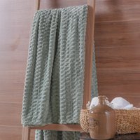 Manta Casal Brushed New Microfibra Flannel 100% Poliéster 180x230 Verde Musgo