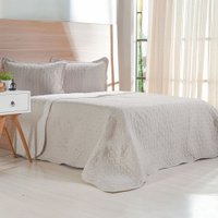 Kit Cobre Leito Queen Ultra Lisse Lisa New 100% Poliéster 230x250cm Cashmere