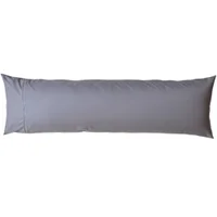 Fronha para Travesseiro Body Pillow com Zíper 40x140cm Home&Cia  Cinza