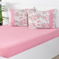 Jogo de Cama Casal Malha 3 Pçs Bella Cama New 100% Algodão 138x188cm Ternura