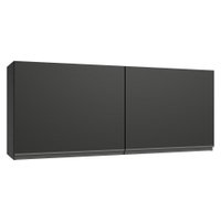 Armário Aéreo 120 cm 2 Portas Preto Nice Madesa